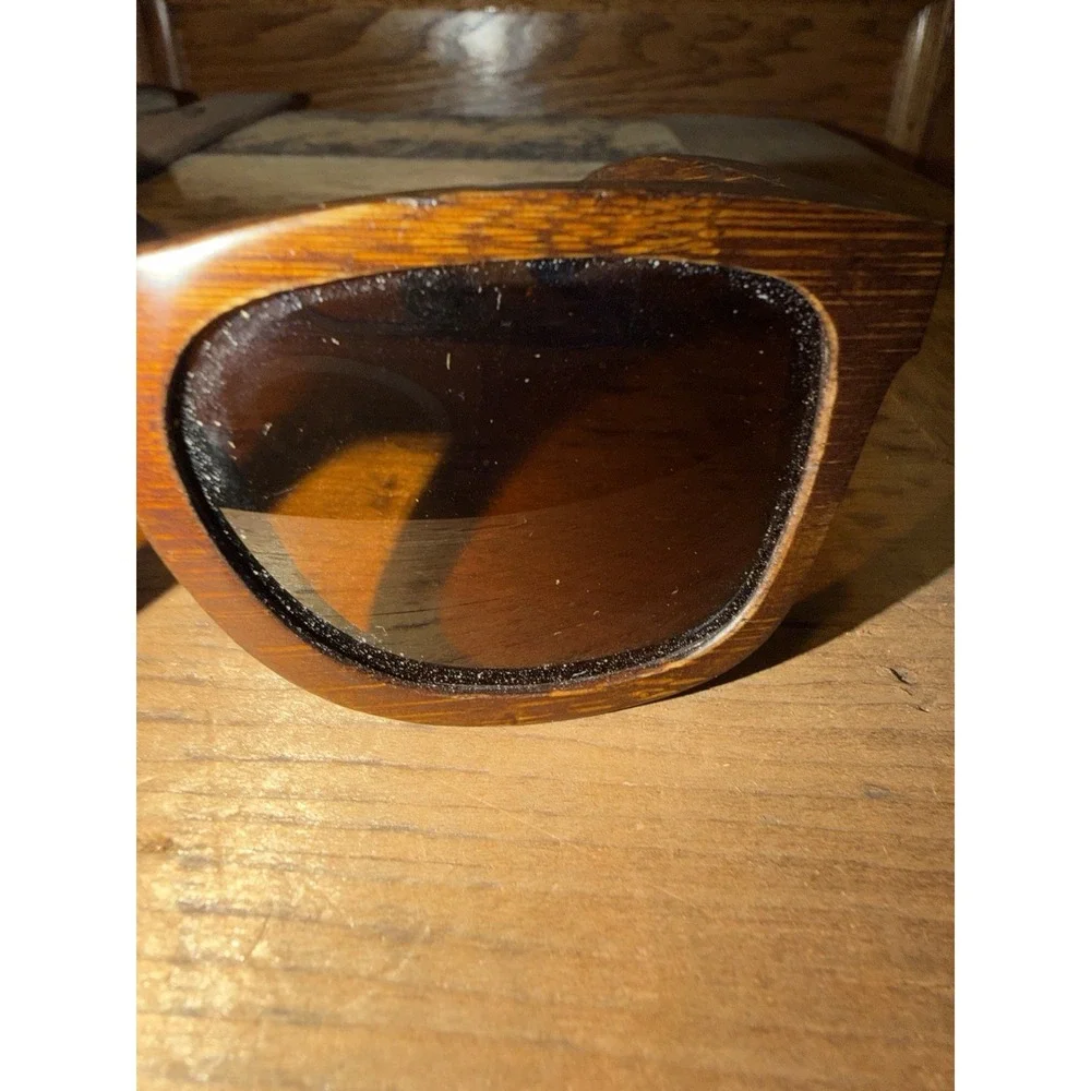 Cloudfield Manhattan Wood Frame Sunglasses Unisex Handcrafted‎ Brown